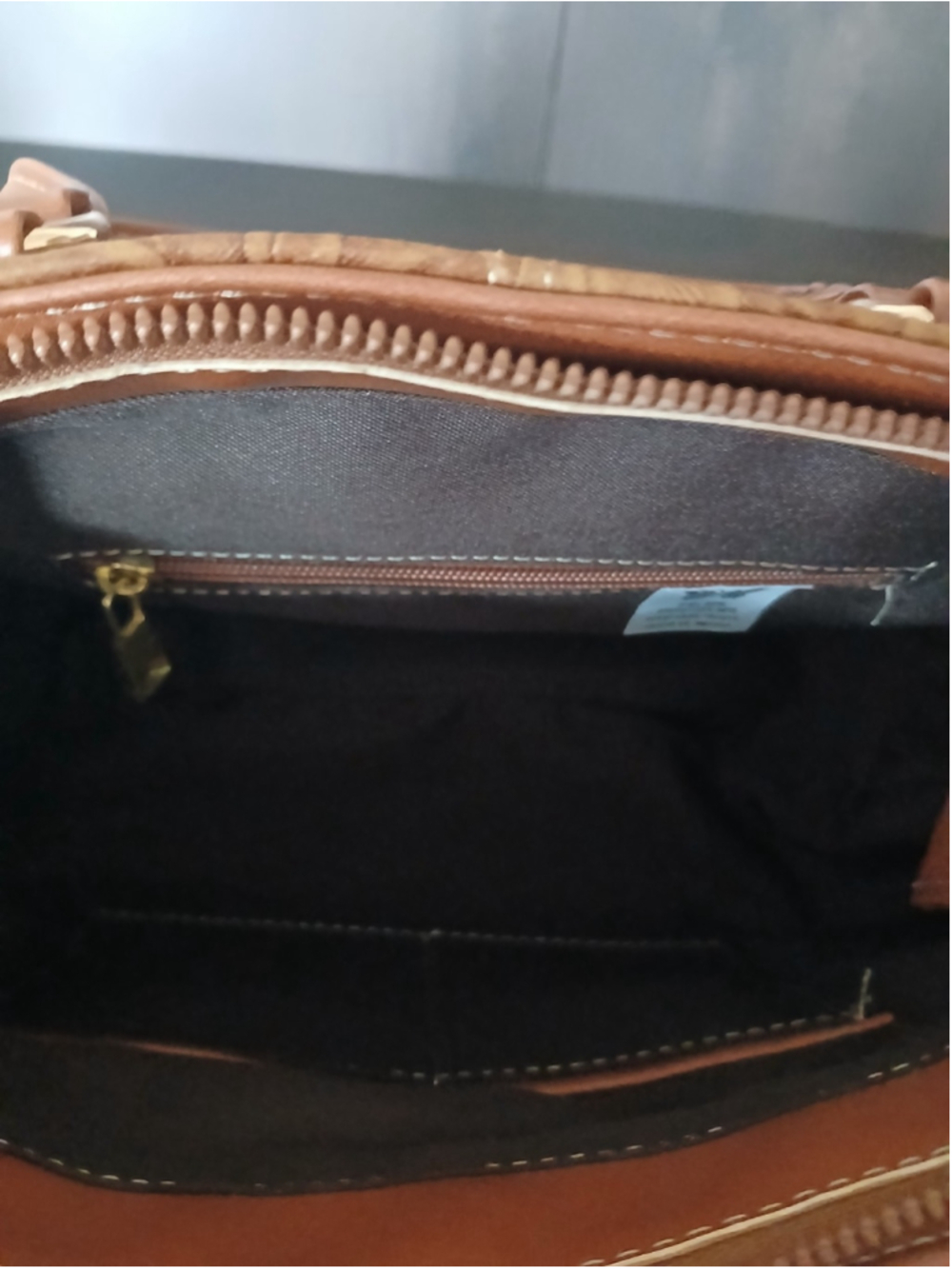 Brown Tasseled Floral Embossed Tooled Artisan LEATHER Crossbody bag Purse - Picture 12 of 16